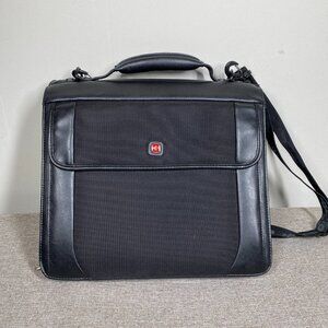 Wenger Swiss Army Multi-Function Present o Folio Black Case w/ Shoulder Strap